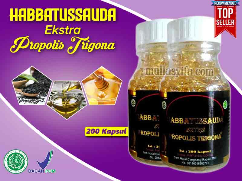 Jual Kapsul Habbatussauda Extra Propolis Trigona di Gowa