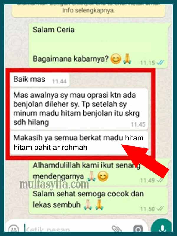 Testimoni Nyata Madu Hitam Ar Rohmah Original 