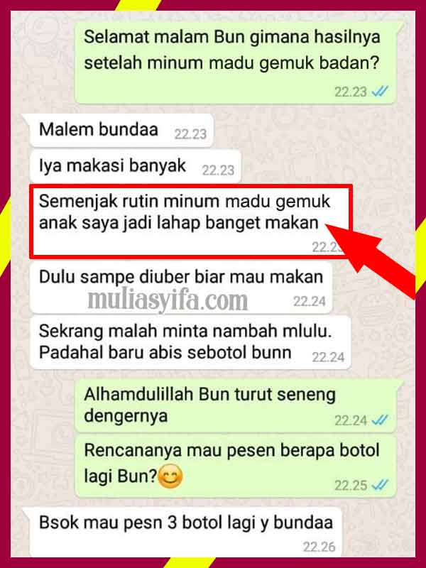 Jual Madu Penggemuk Badan di Pesawaran 