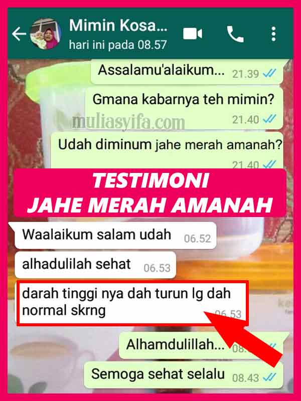 Jual Jahe Merah Amanah di Nunukan 