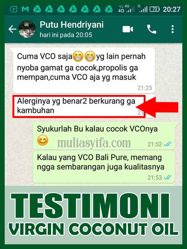 Jual Virgin Coconut Oil Untuk Wajah di Blambangan Umpu 